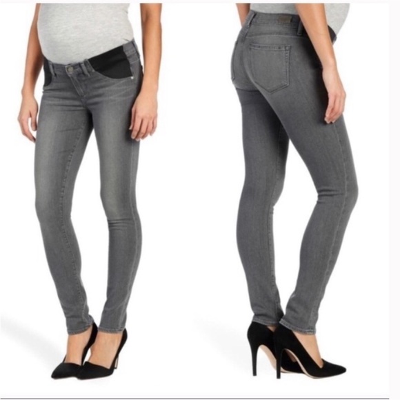 Paige Verdugo Ultra Skinny Gray Wash Maternity Jeans size‎ 24 - Picture 1 of 7